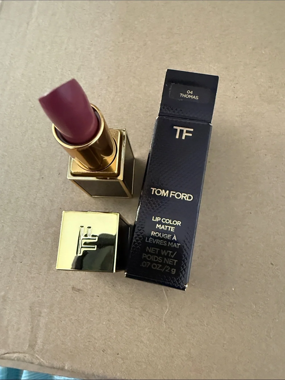 Tom Ford Matte Lipstick in Black & Gold Case